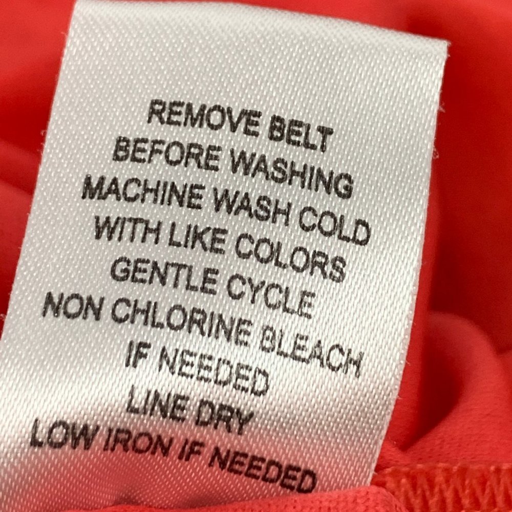 Ruby Rox Bright Coral Strapless Mini Dress Size 5 Pockets Pleated 100% polyester - Picture 8 of 13